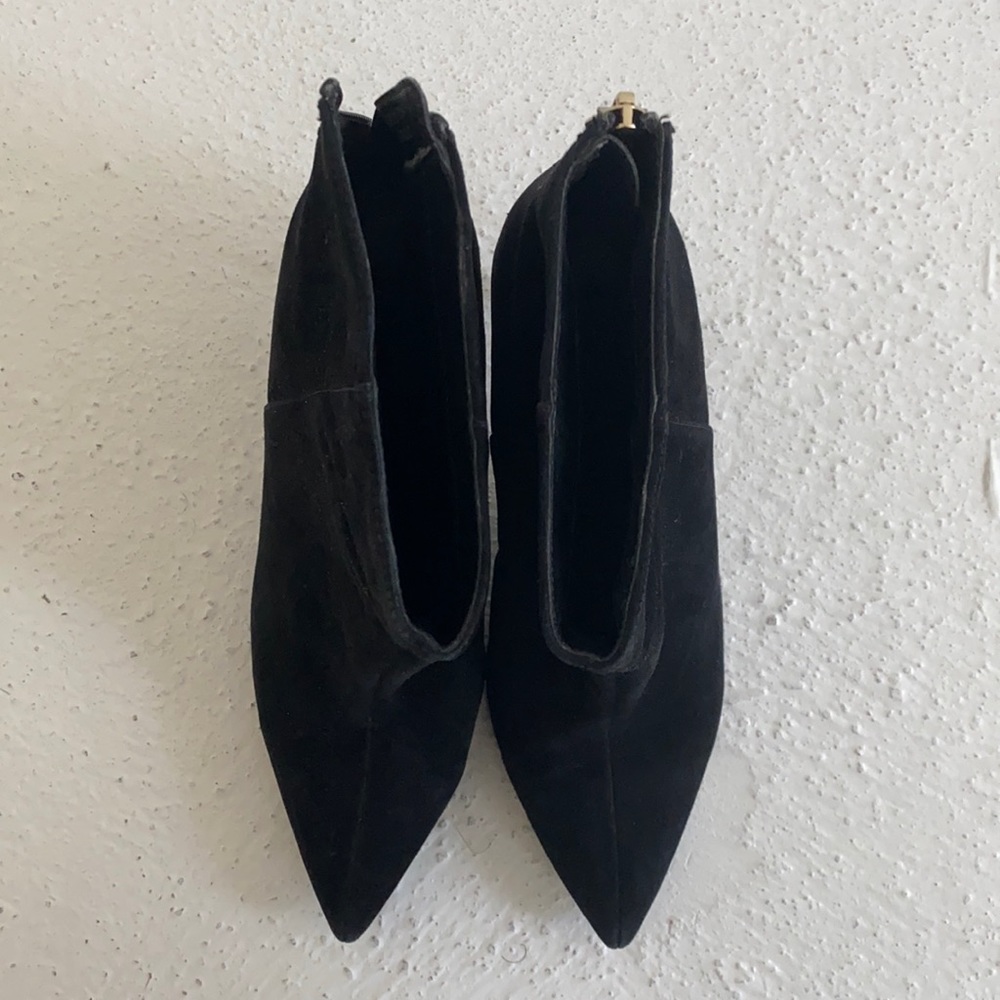 Black Suede Top Shop booties